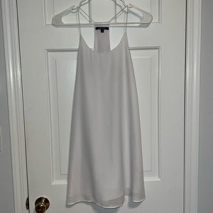 White Flowy Mini Dress